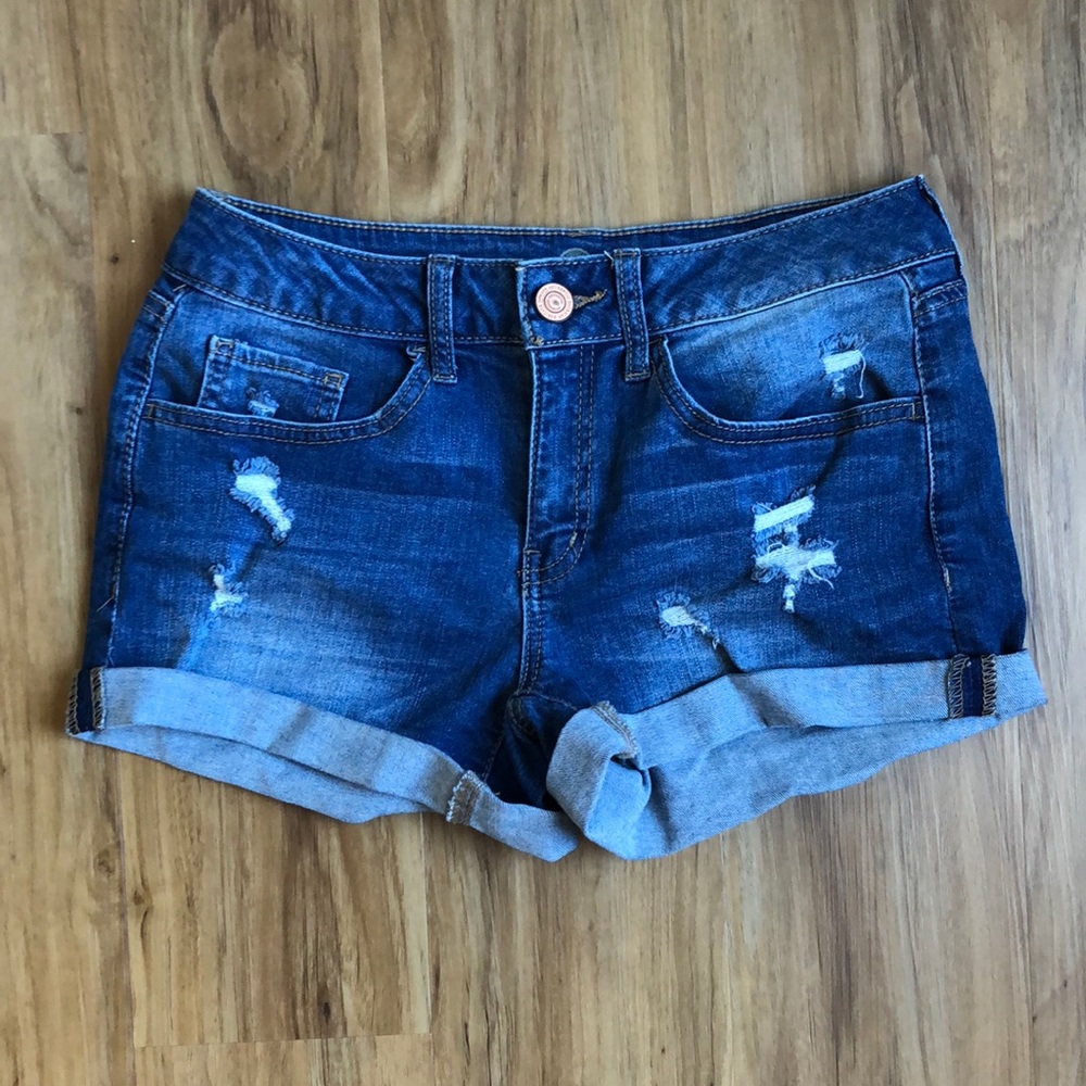 Denim shorts